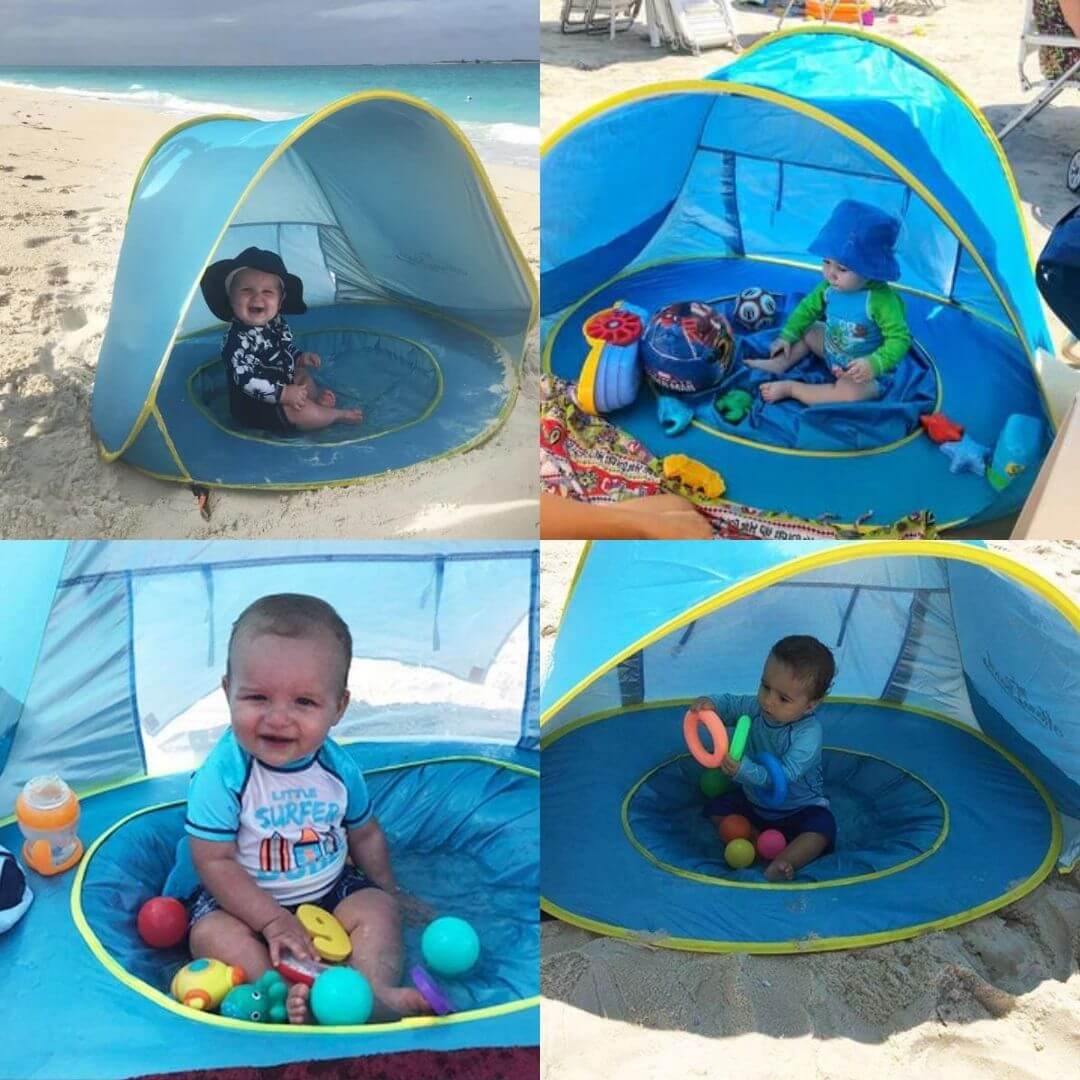 tente de plage enfant خيمة مع مسبح للاطفال
