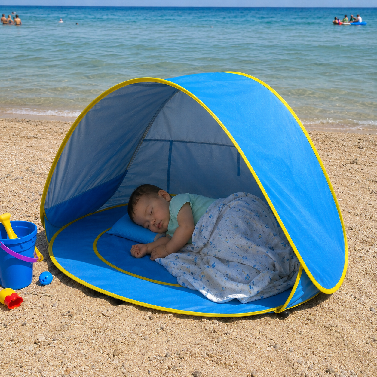 tente de plage enfant خيمة مع مسبح للاطفال