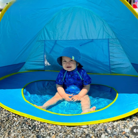 tente de plage enfant خيمة مع مسبح للاطفال